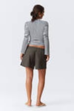 Mörk mullvad - Vida tvättade pull-on shorts - 3