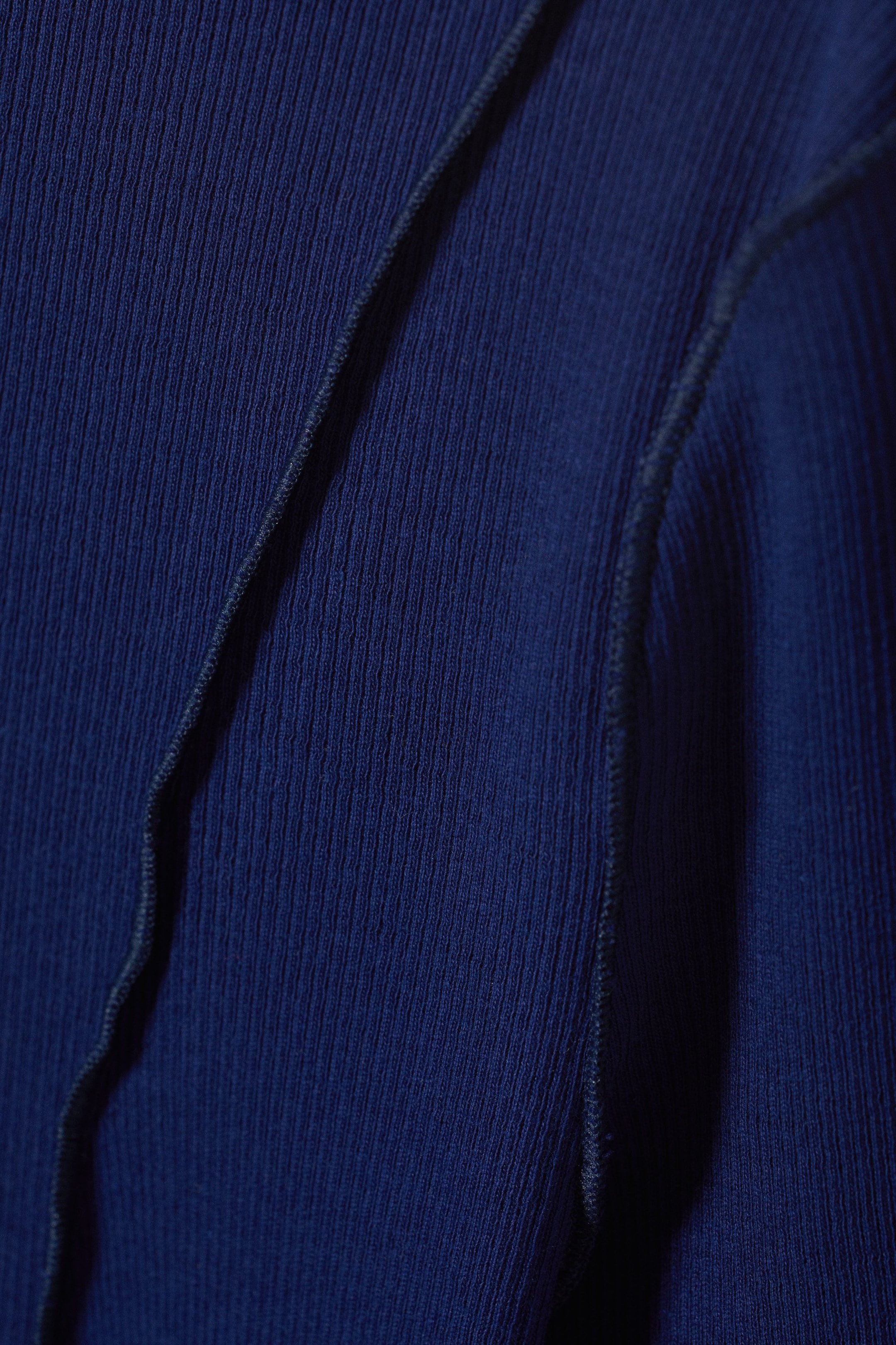 Dark Blue - Edge Seam Long Sleeve top - 1