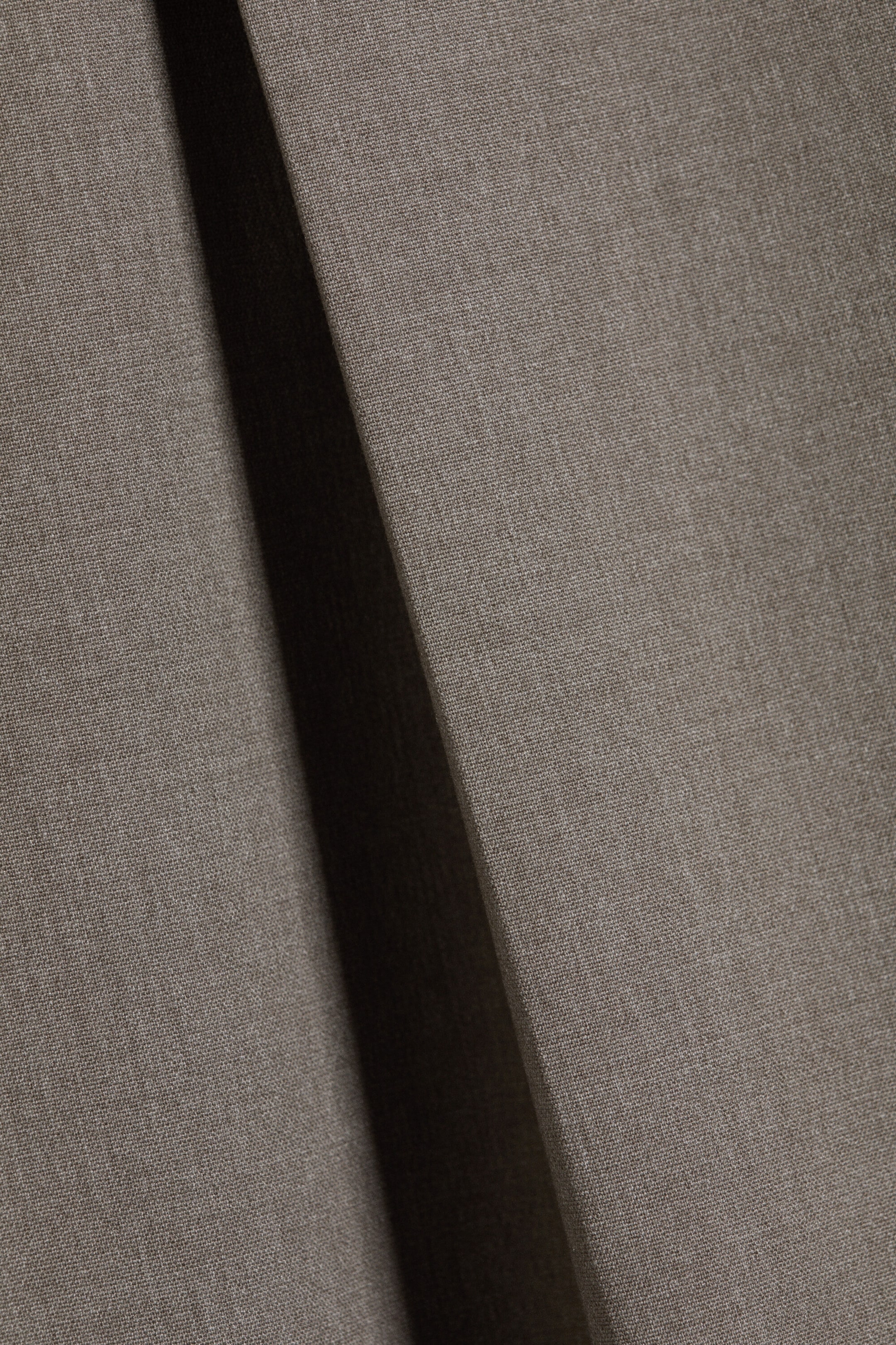 Dark Green Melange - Uno Loose Suit Trousers - 2