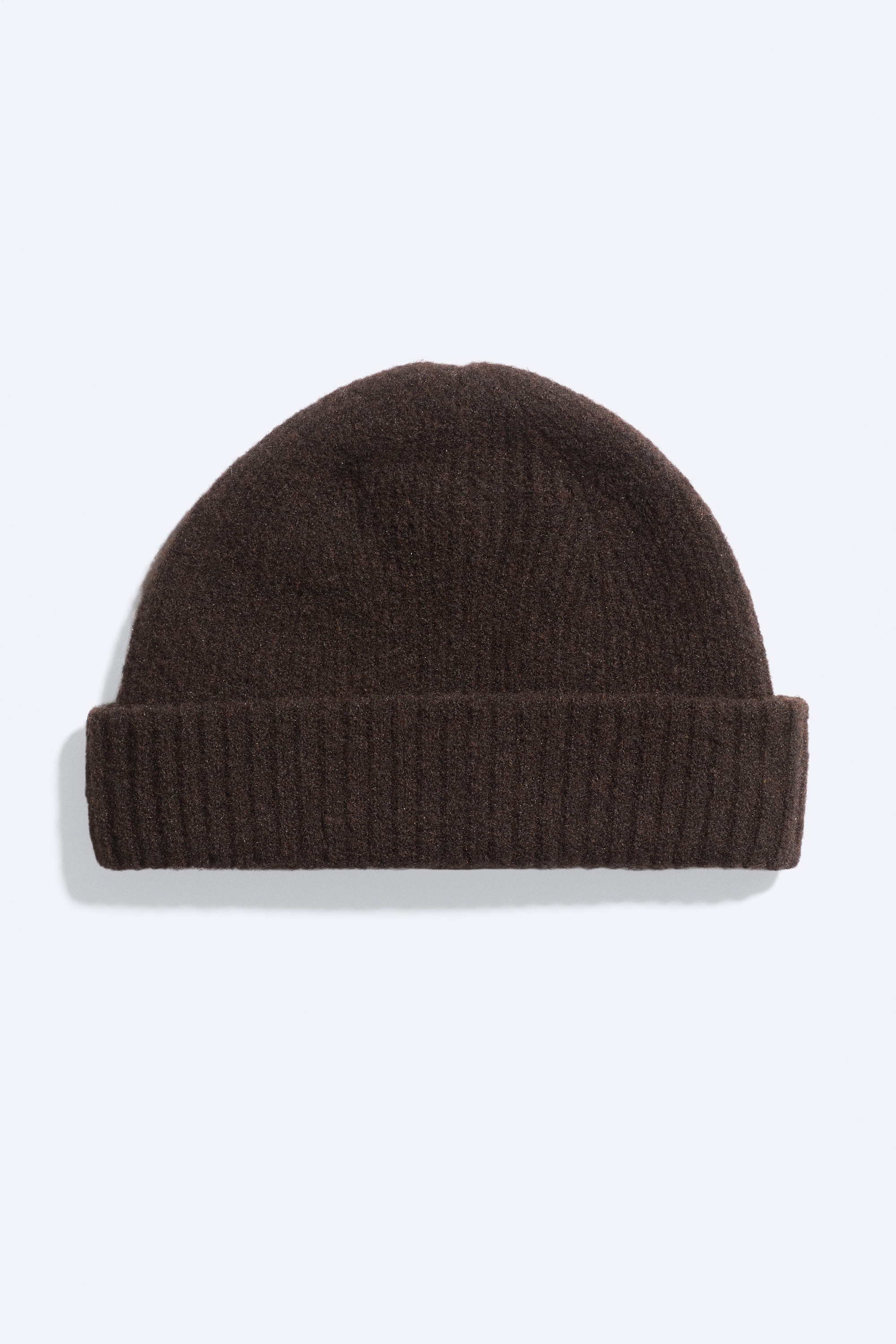 Gevouwen beanie van wolmix