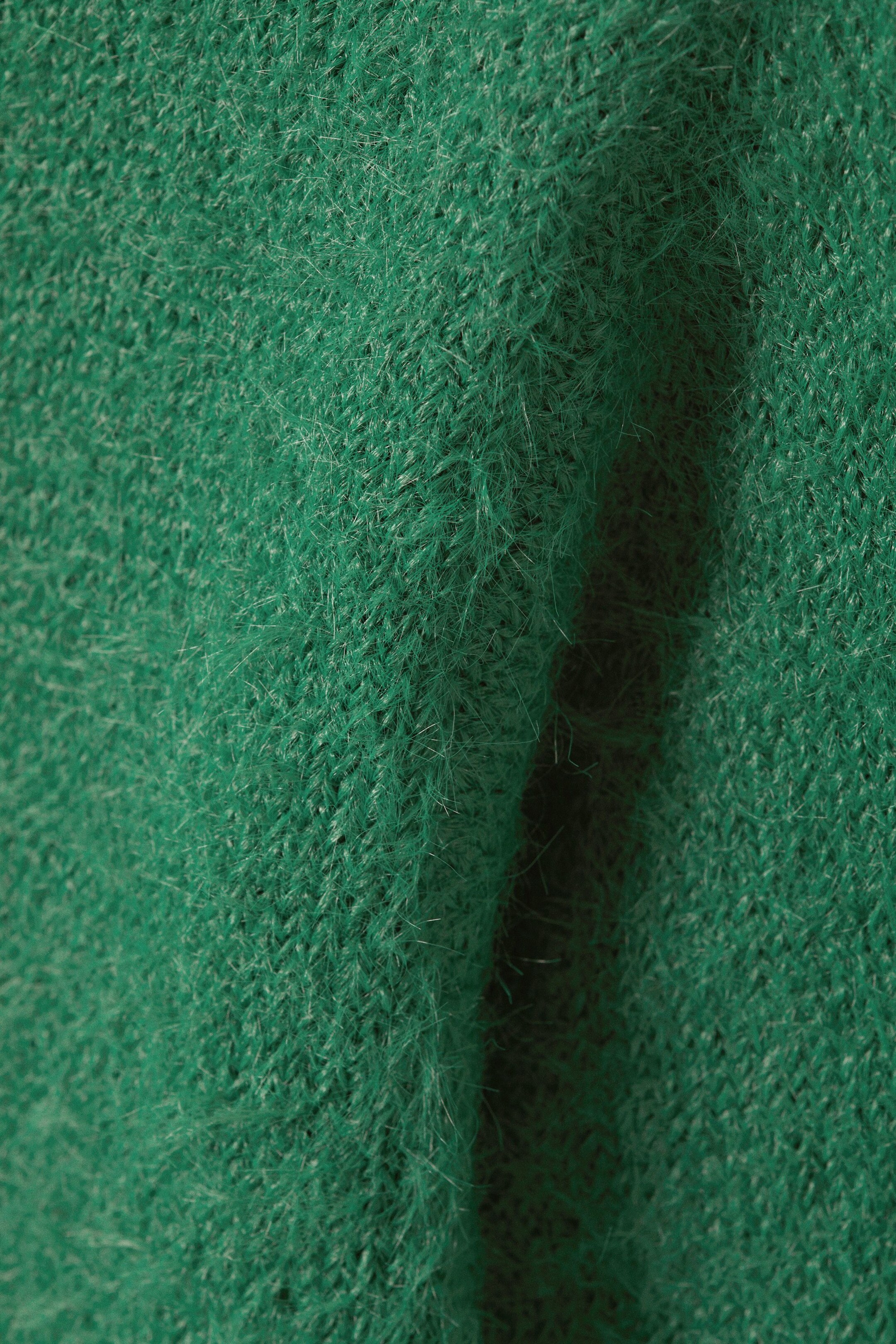 Emerald Green - Jeny Hairy Sweater - 1