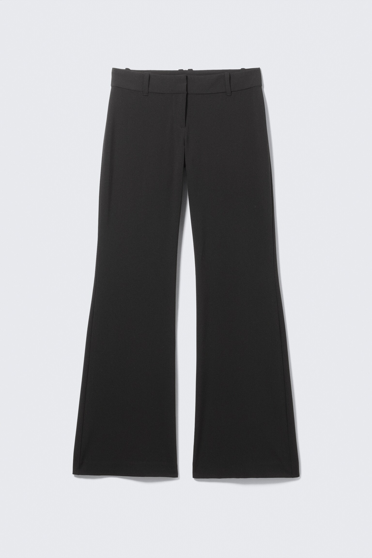 Pantalon de costume évasé taille basse - Noir - 1
