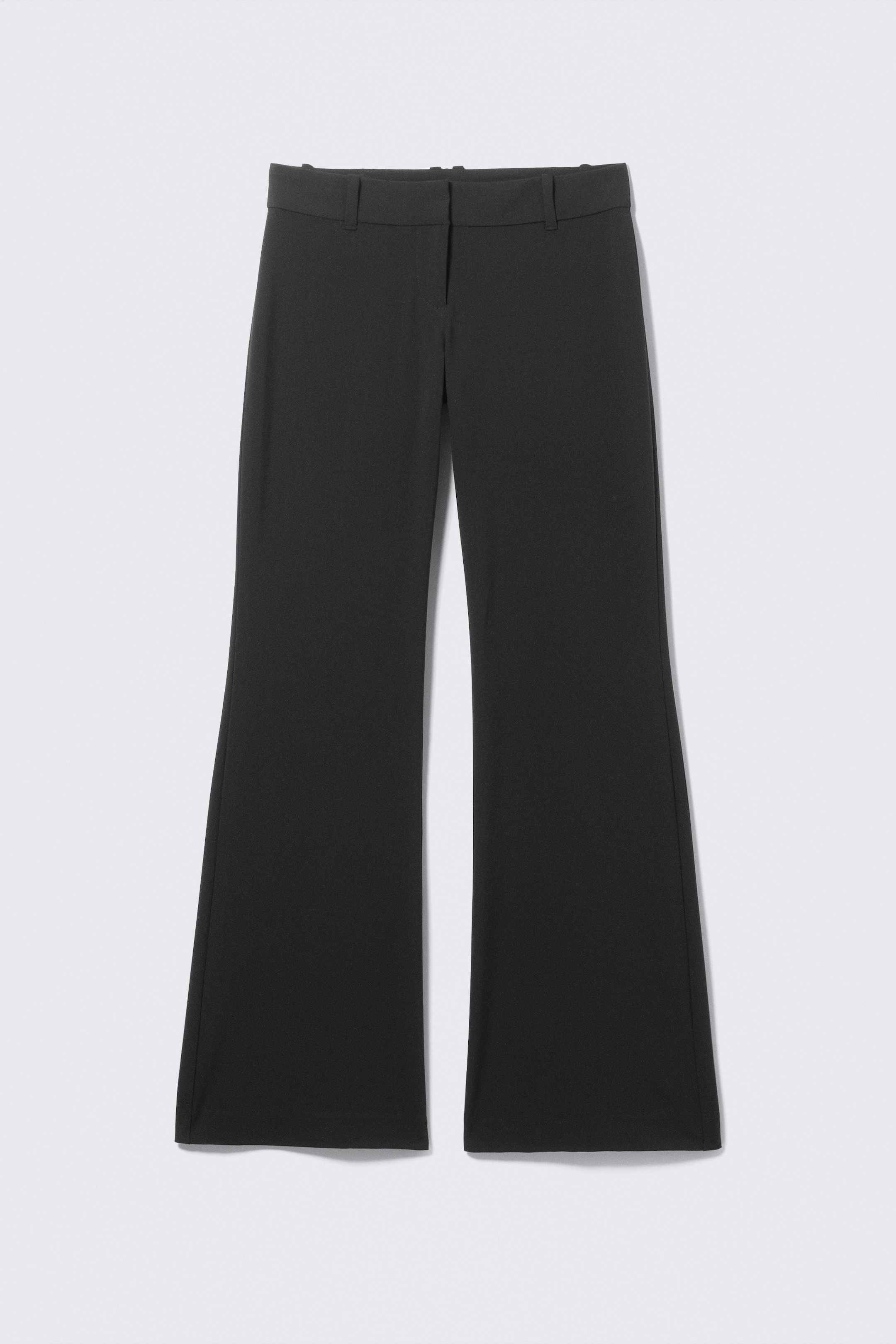 Agrandir l'image: Pantalon de costume évasé taille basse - Noir - FEMME | H&M BE 1