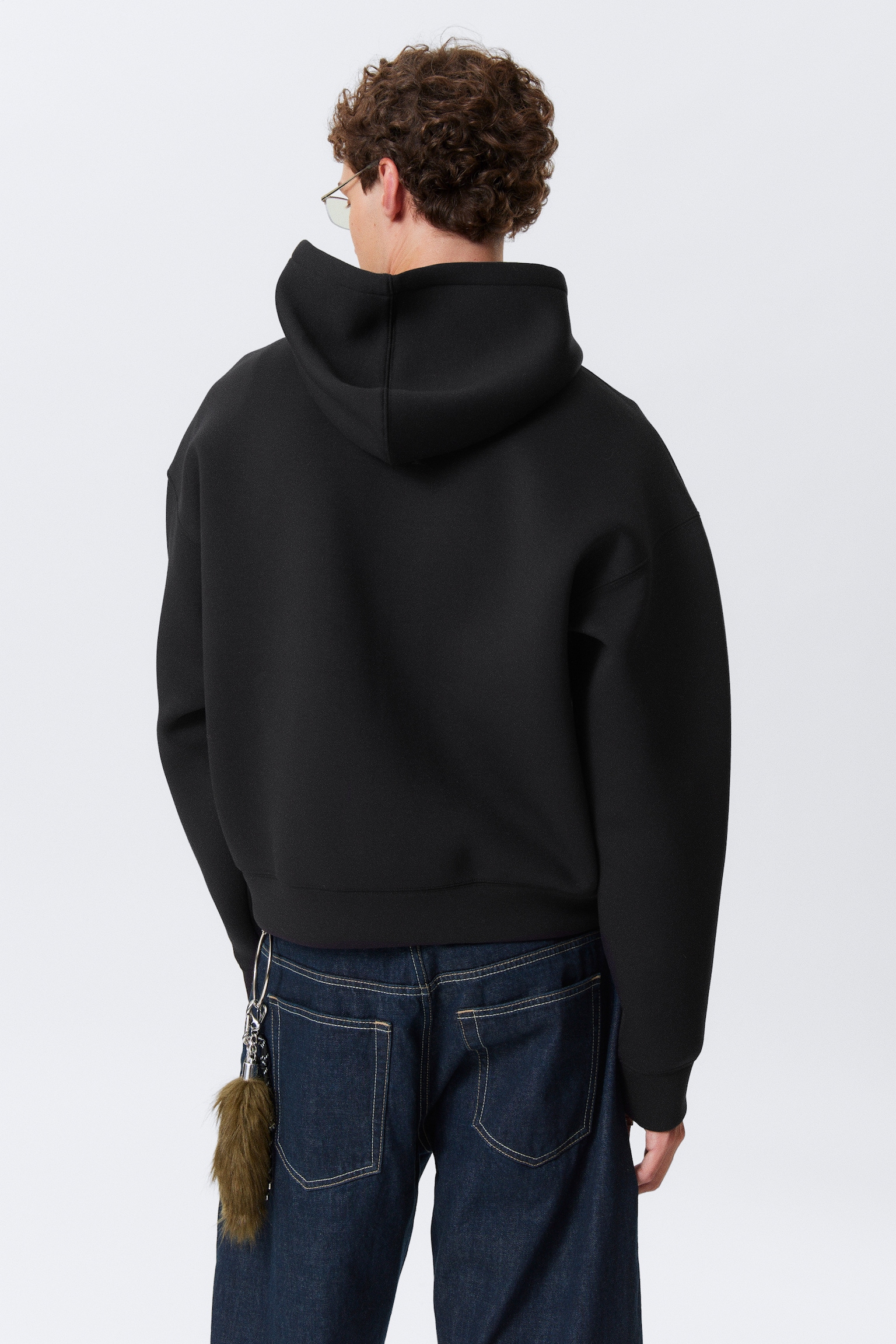 Simon Graphic Scuba Zip Hoodie - Dark Navy Blue - 3