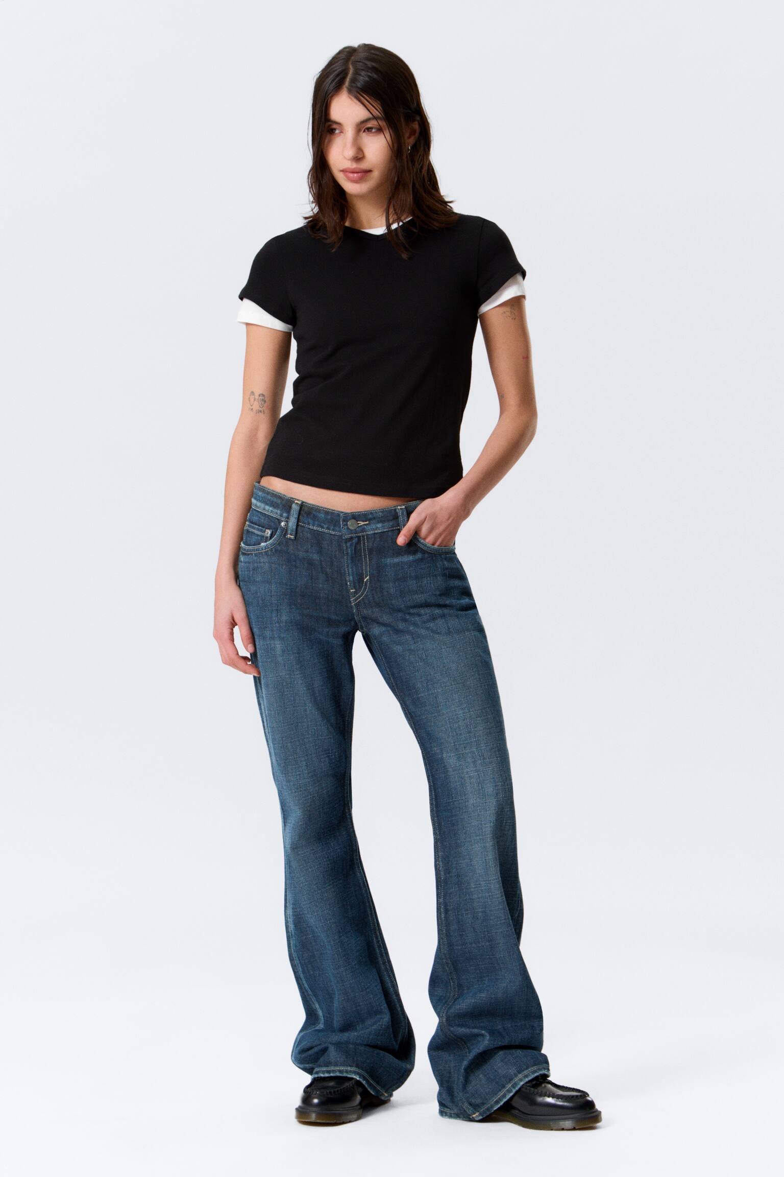 Nova Low Rise Slim Bootcut Leg Jeans - Deep Sea Blue - tmavě modrá/Lip Blue - světle modrá/Mine Blue - Medium Blue/Blue Stream - Medium Blue/Black Rinse - Black/Board Blue - středně modrá - 1