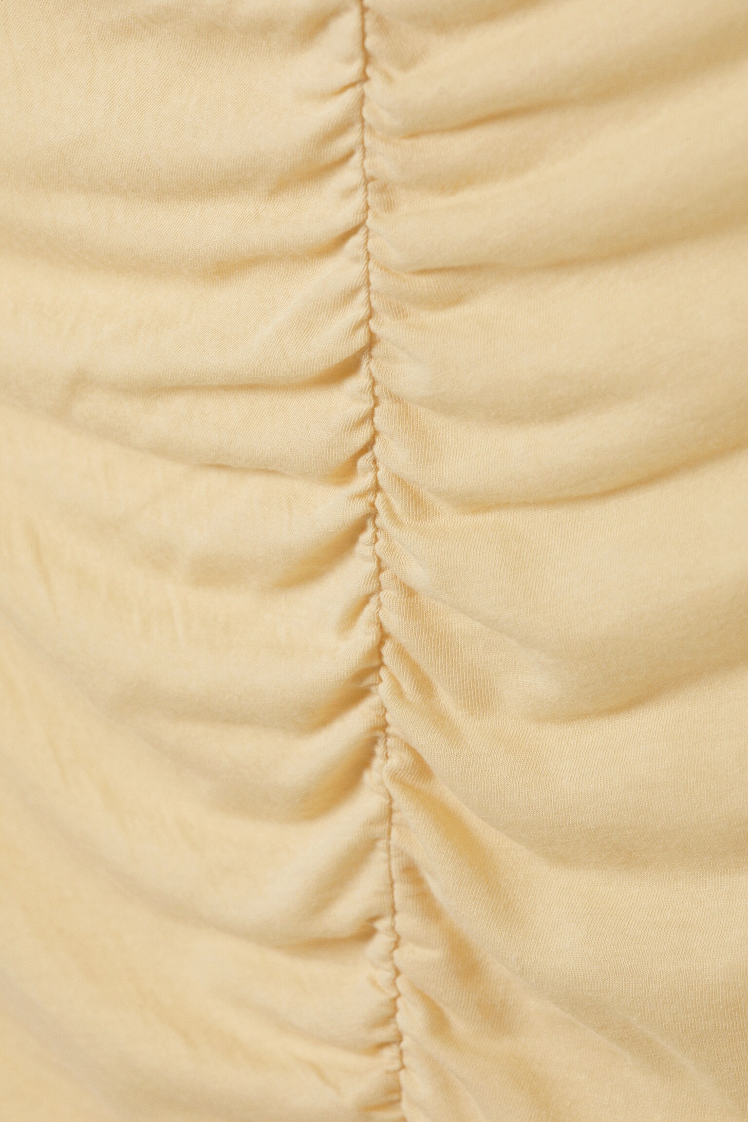 Ruched Hooded Tank Top - Light Beige/Blue - 4