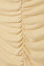 Helles Beige - Gerafftes Kapuzen-Tanktop - 5