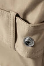 Beige - Oversized Double-Breasted Trench Coat - 8