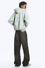 Chafe svart - Looser rett jeans med løs passform og normalt liv - 3