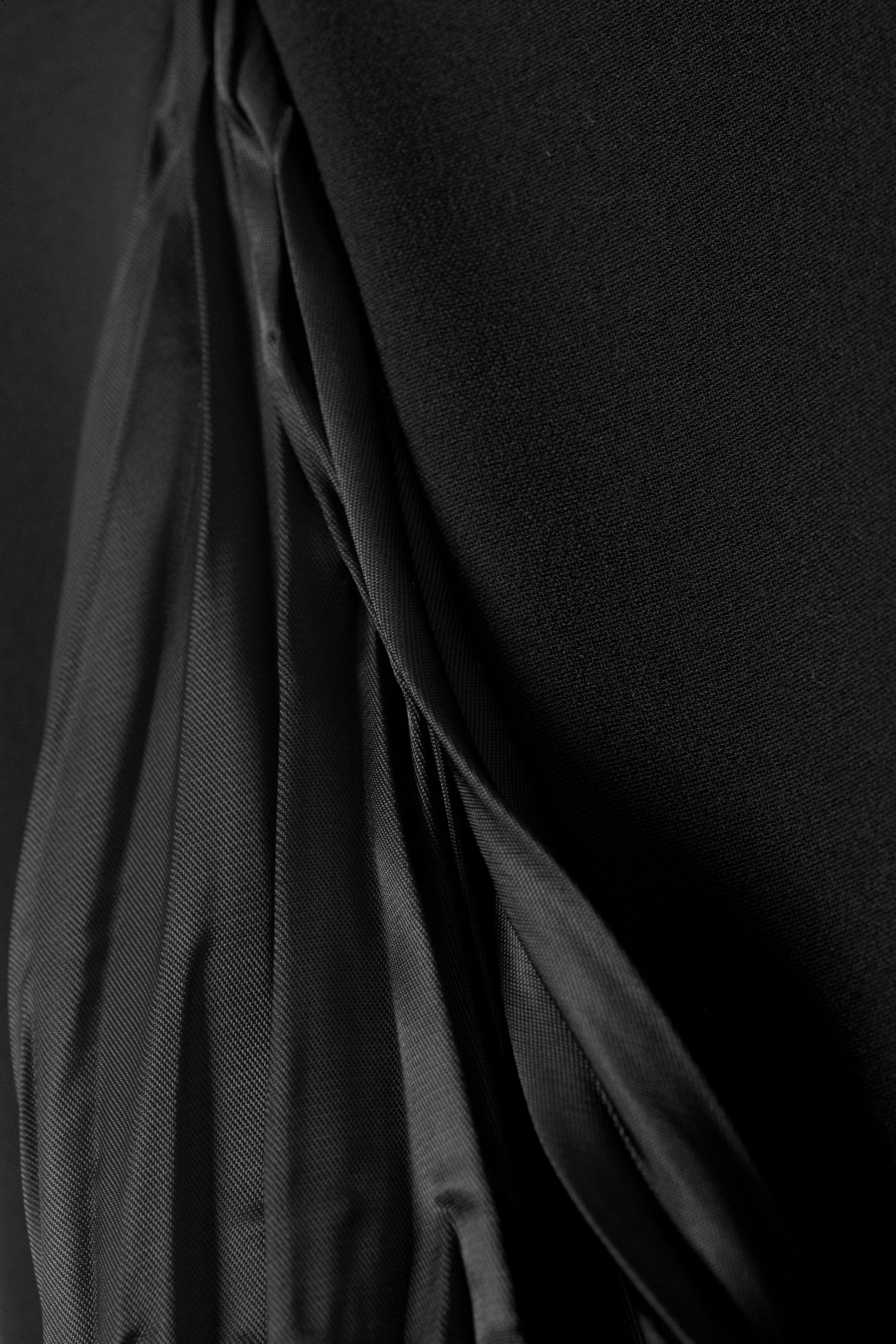 Black - Pleated Insert Mini Skirt - 4