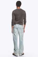 Ghost Blue - Light Blue - Mercury Mid Rise Relaxed Bootcut Jeans - 8