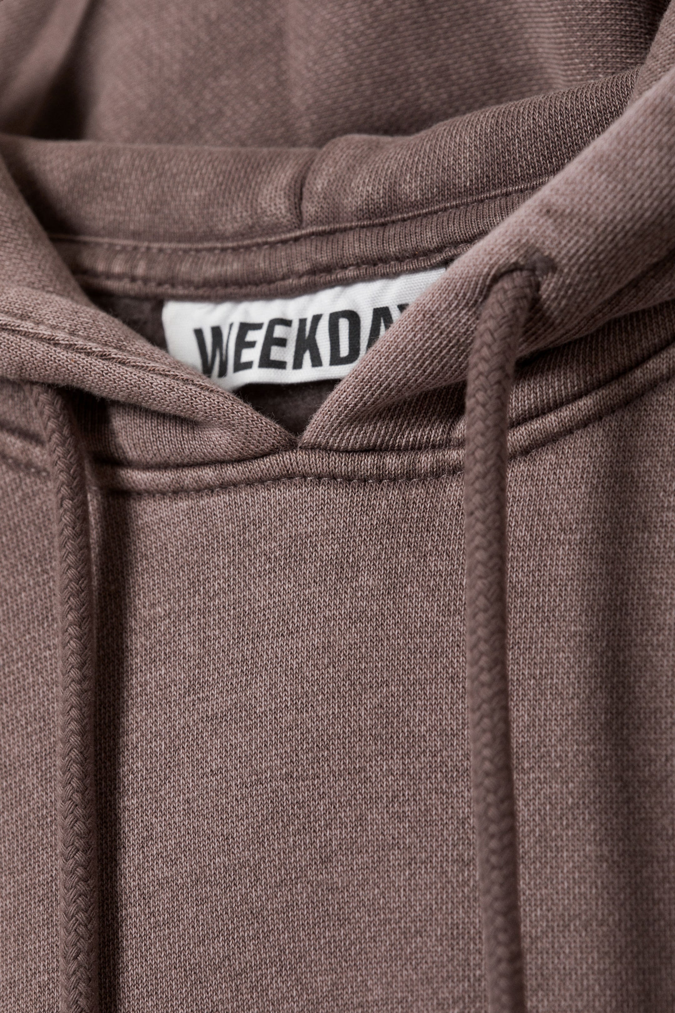 Mörk tvättad mullvad - Tung Ledig Hoodie - 1