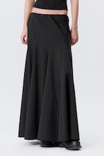 Noir - Jupe longue taille mi-haute à panneaux - 1