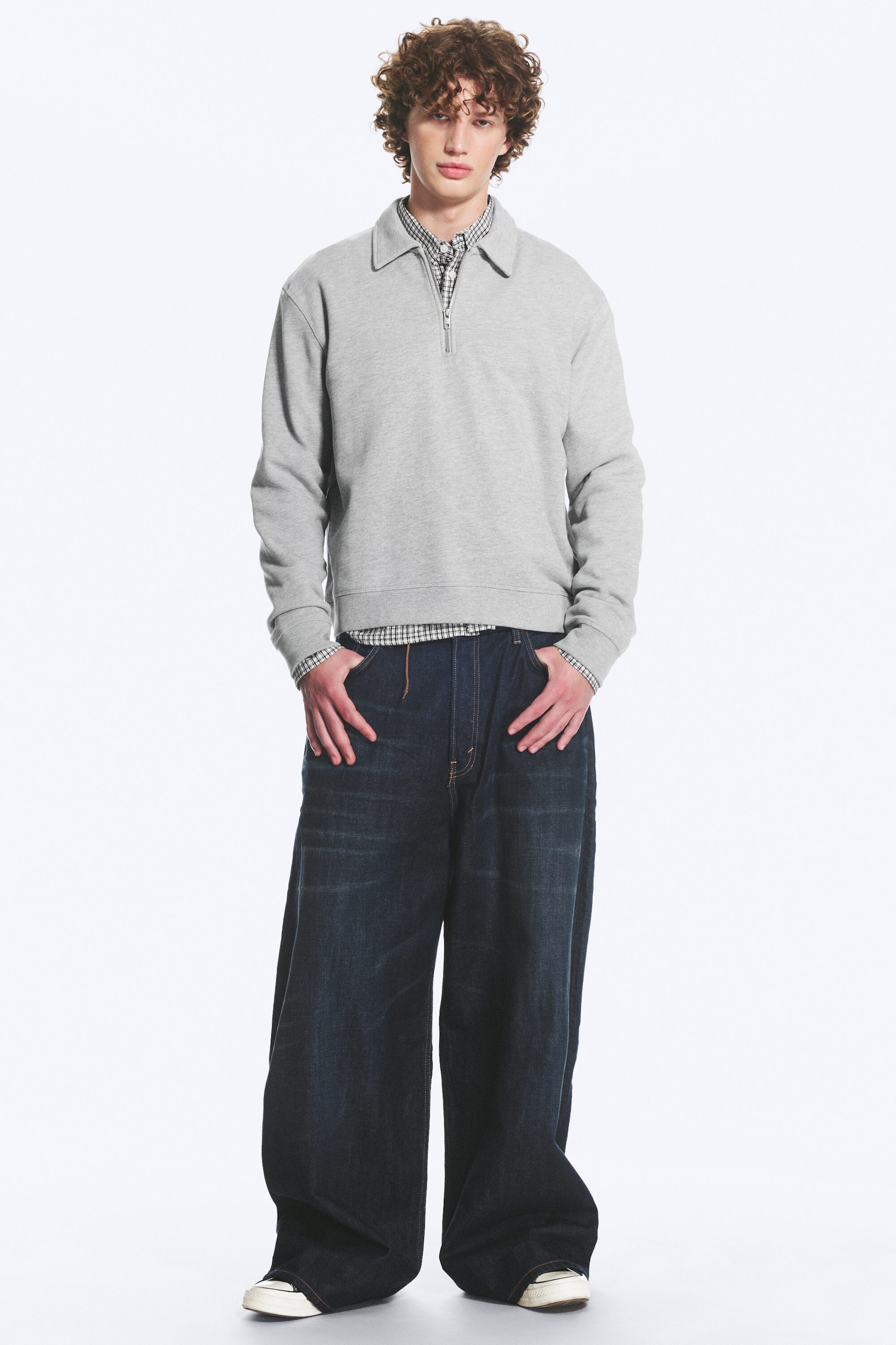 Dimmig Ljus Melange - Quarter zip sweatshirt - 2