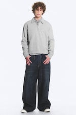 Dimmig Ljus Melange - Sweatshirt med kvartszip - 1