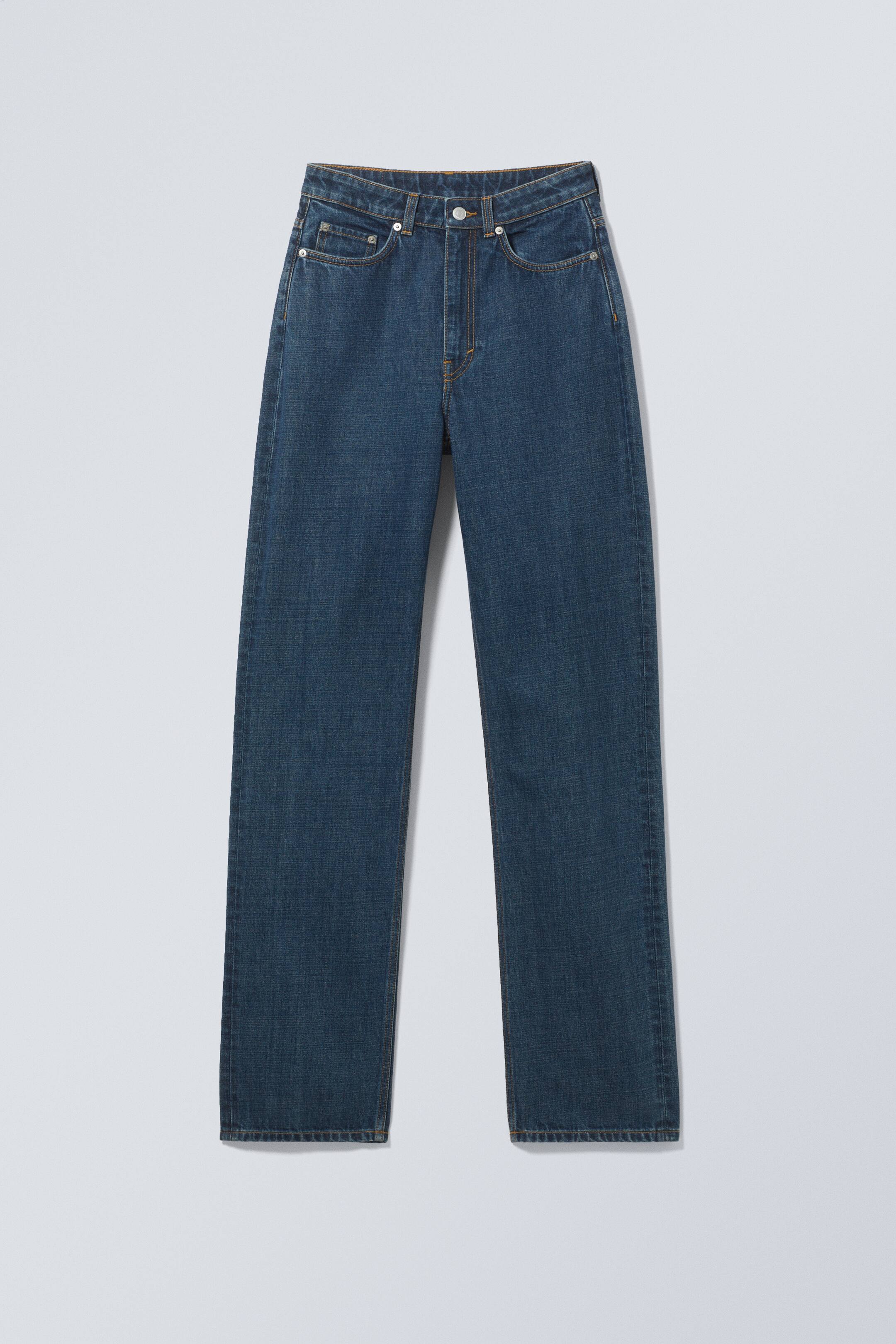 Se større billede: Rowe superhøjtaljede lige jeans i regular fit - Sapphire Blue – mørkeblå - DAME | H&M DK 1