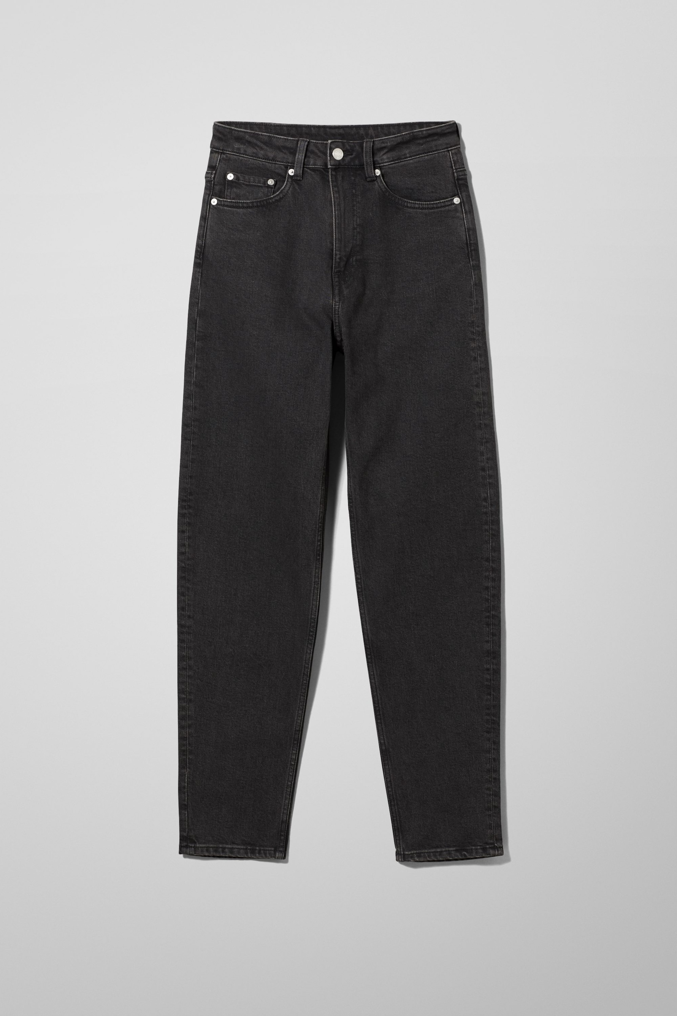 Echo Black - Lash High Waisted Regular Tapered Leg Jeans - 0