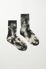 black white tie-dye - Eleven tie-dye sokken - 0