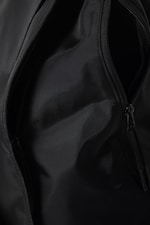Noir - Grand sac à dos en nylon avec bandoulière - 2