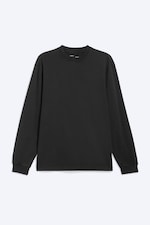 Schwarz - Longsleeve mit lockerer Passform - 0