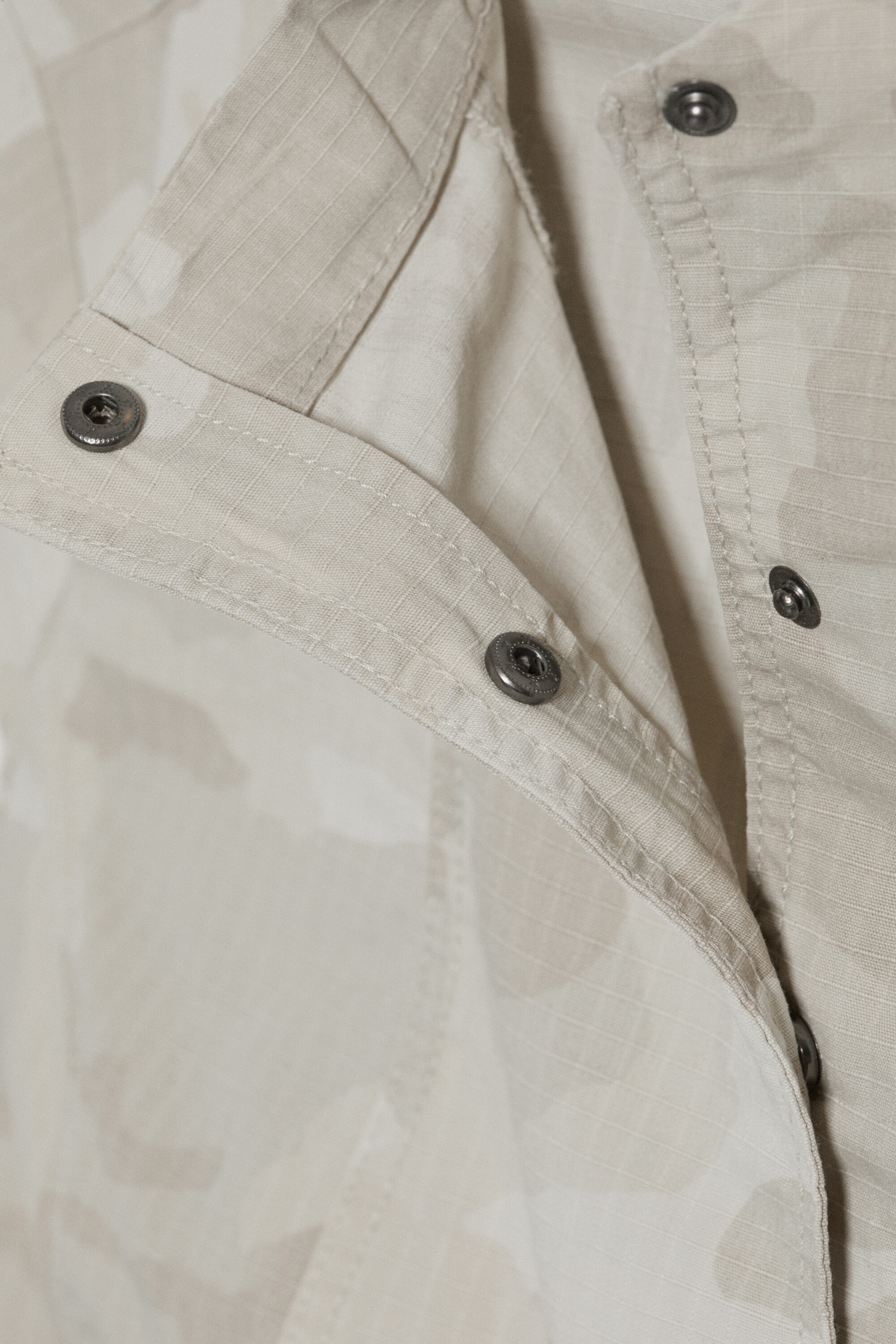 Light Mole - Camouflage - Structured Asymmetric Cotton Top - 4