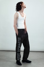 Black - Mechatok Embroidered Sweatpants - 0