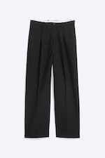 Black - Uno Loose Wool-Blend Suit Trousers - 4