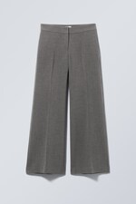 Dark Grey - Cami Flared Tailored Trousers - 0