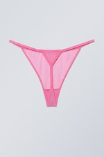 Pink und Schwarz - Mesh-Tangas Bonnie 3er-Pack - 1