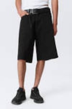Black Rinse - Black - Astro Denim Loose Baggy Shorts - 1
