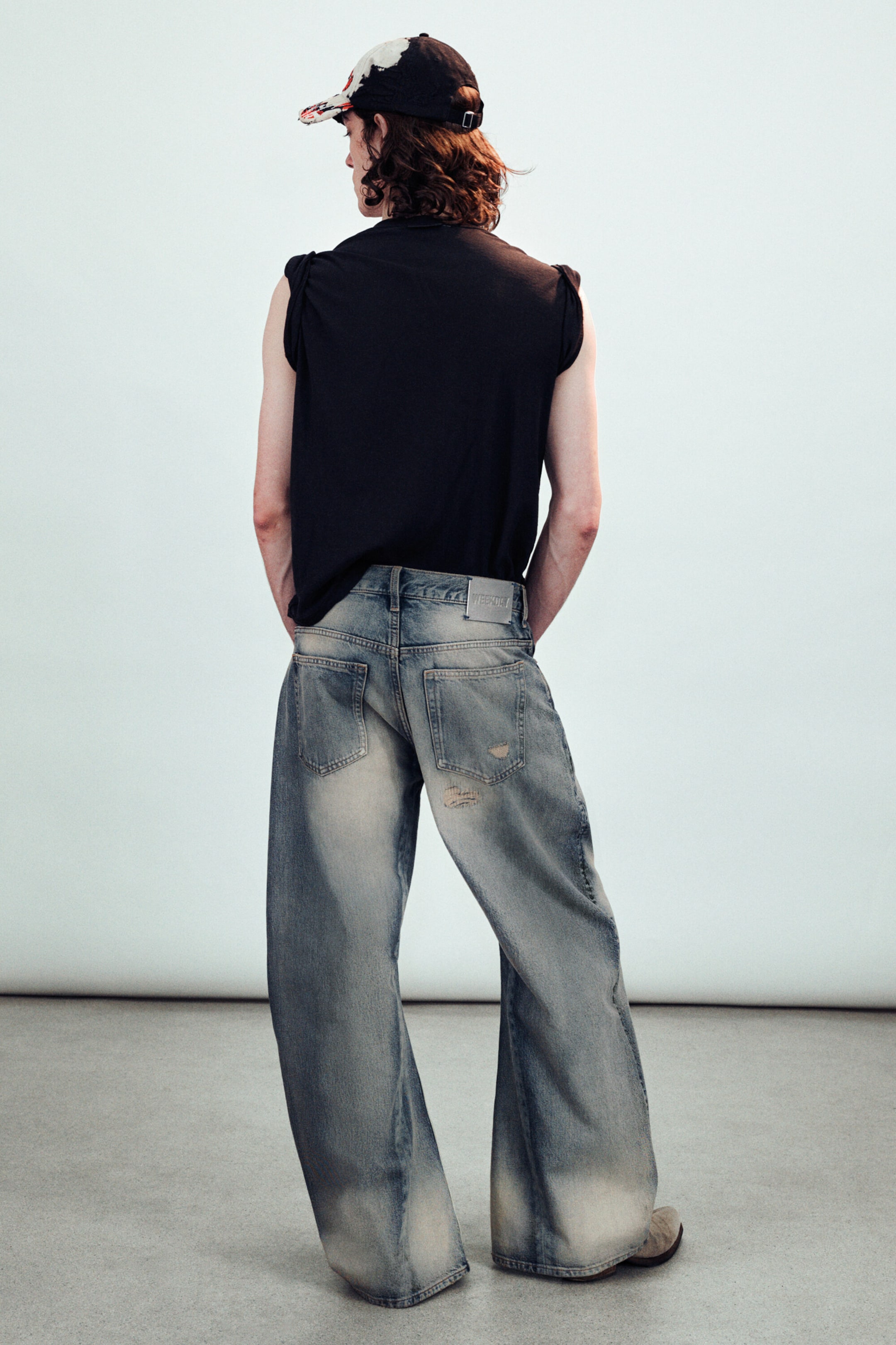 Mid Blue - Mellanblå - Drift Low Waist Loose Barrel jeans - 5