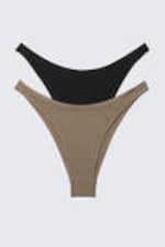 Black & Mole - 2-pack Mini Brazilian Bikini Bottoms - 5