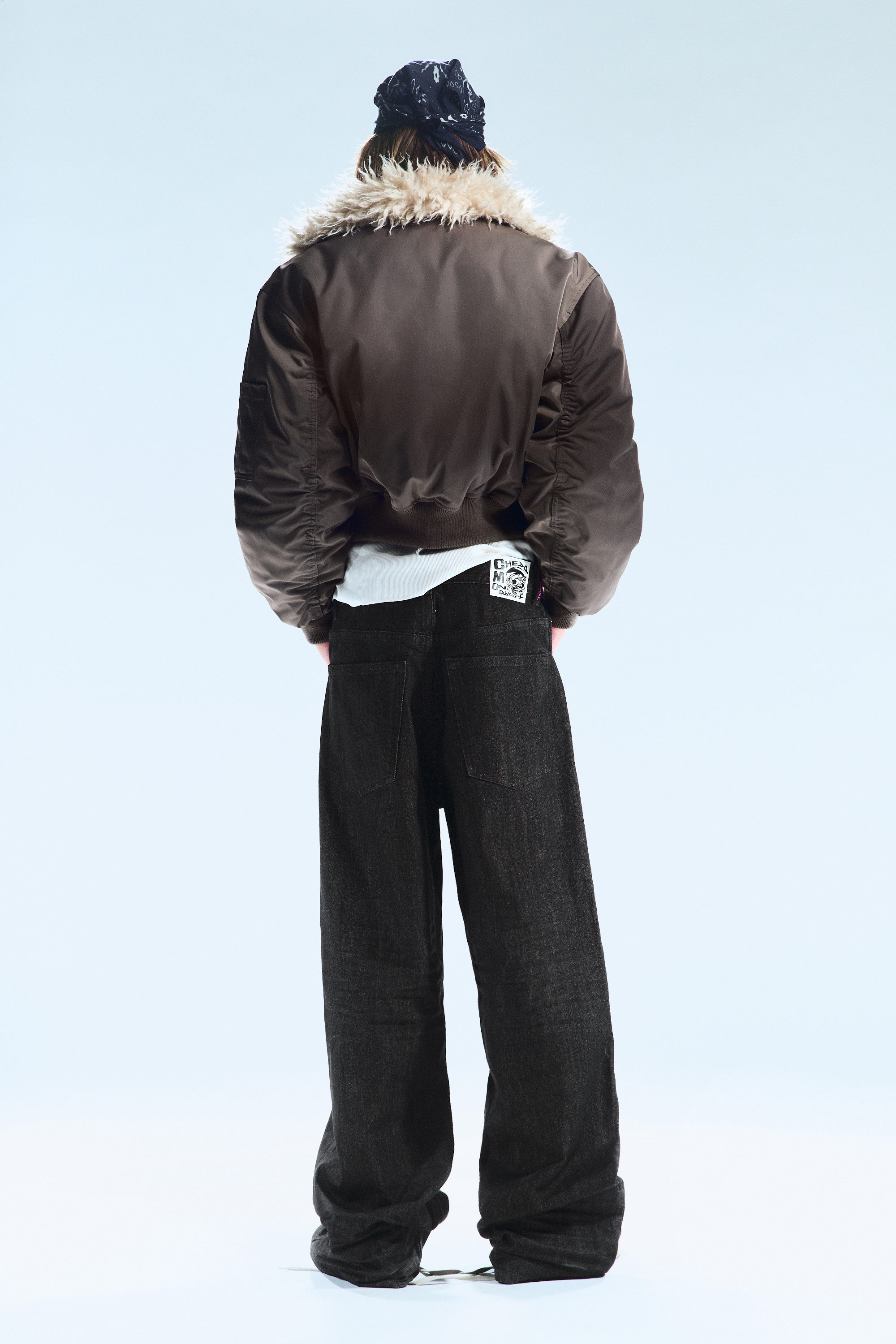 Extra Black Rinse - Looser Regular Waist Loose Straight Jeans - 2