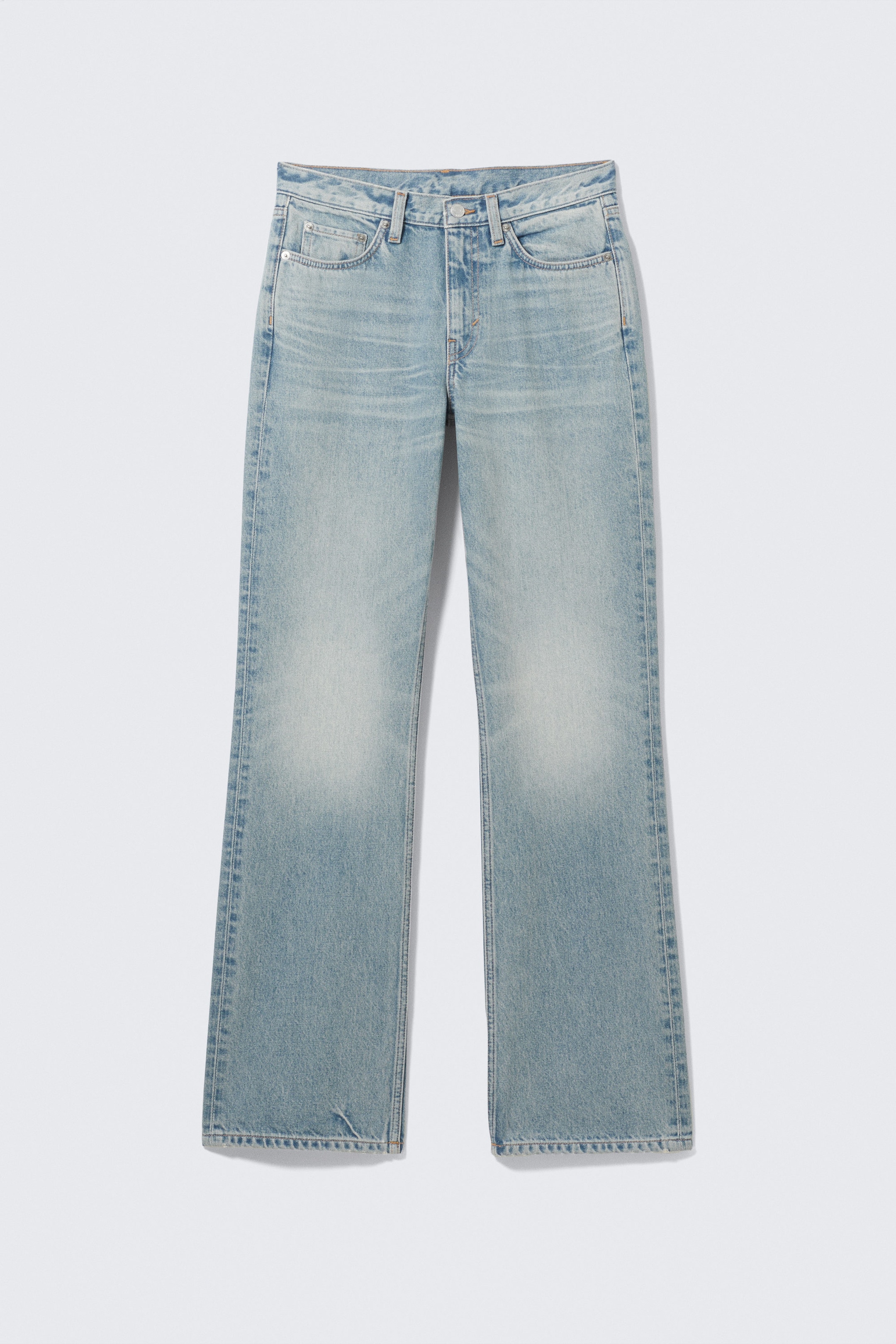 Seventeen Blue - Medium Blue - Moon Mid Rise Regular Bootcut Leg Jeans - 5