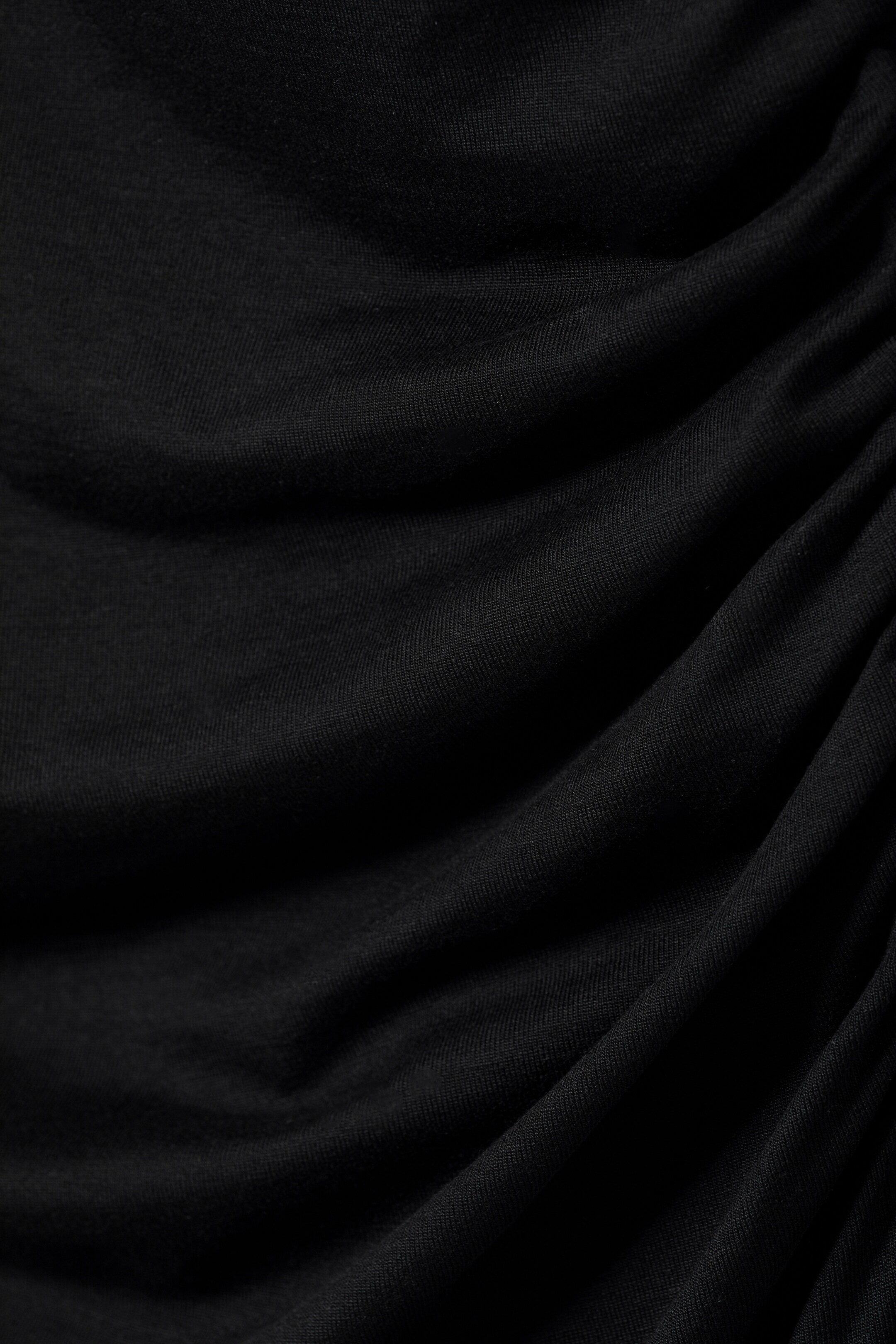 Agrandir l'image: Mini-robe froncée à manches longues - Noir - FEMME | H&M FR 2