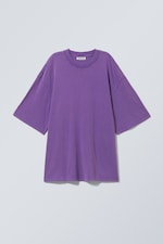 Washed Purple - Soft Oversized T-shirt - 0