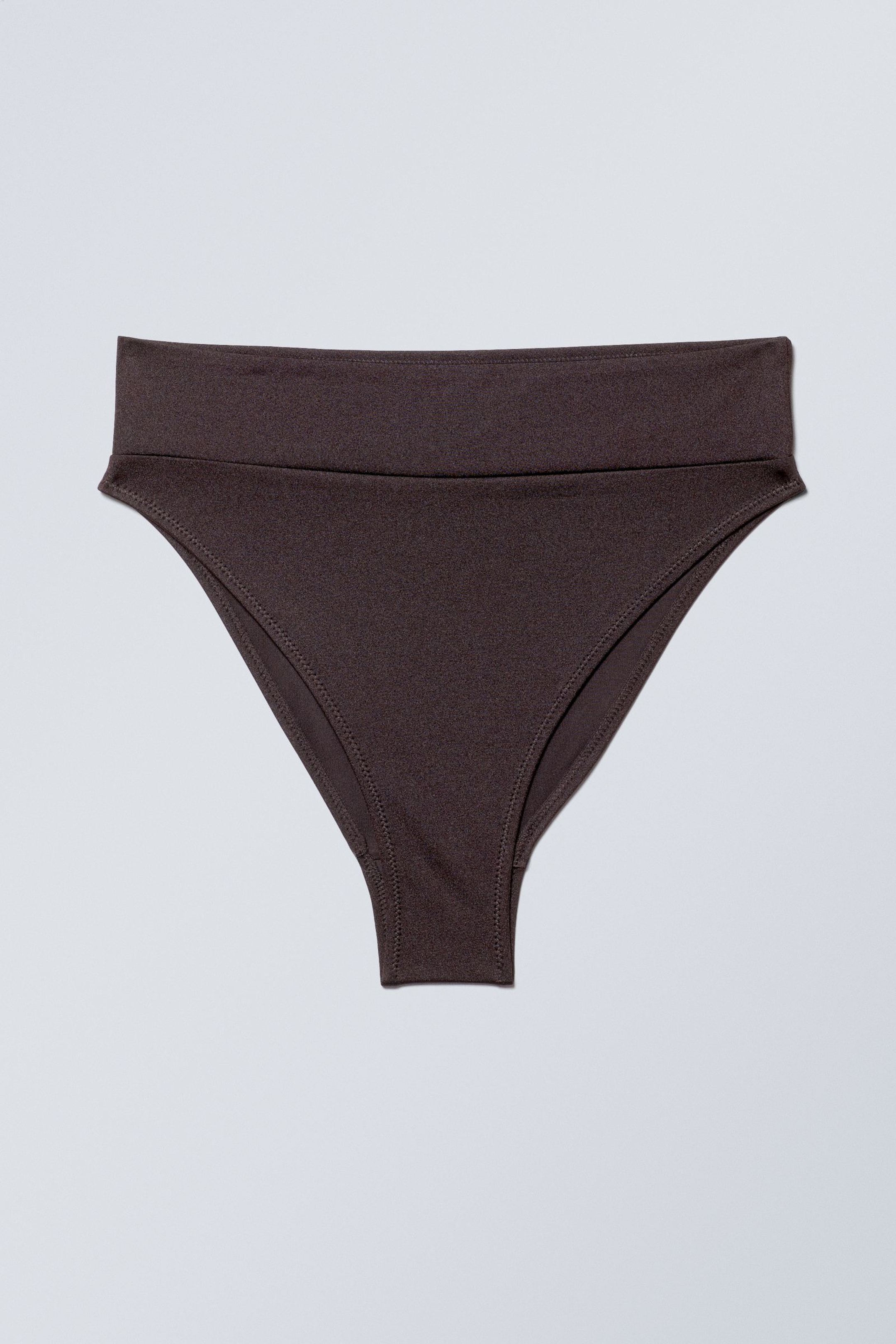 Dark Brown - Heat High Waist Bikini Bottoms - 3