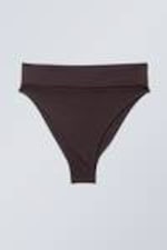 Dark Brown - Heat High Waist Bikini Bottoms - 3