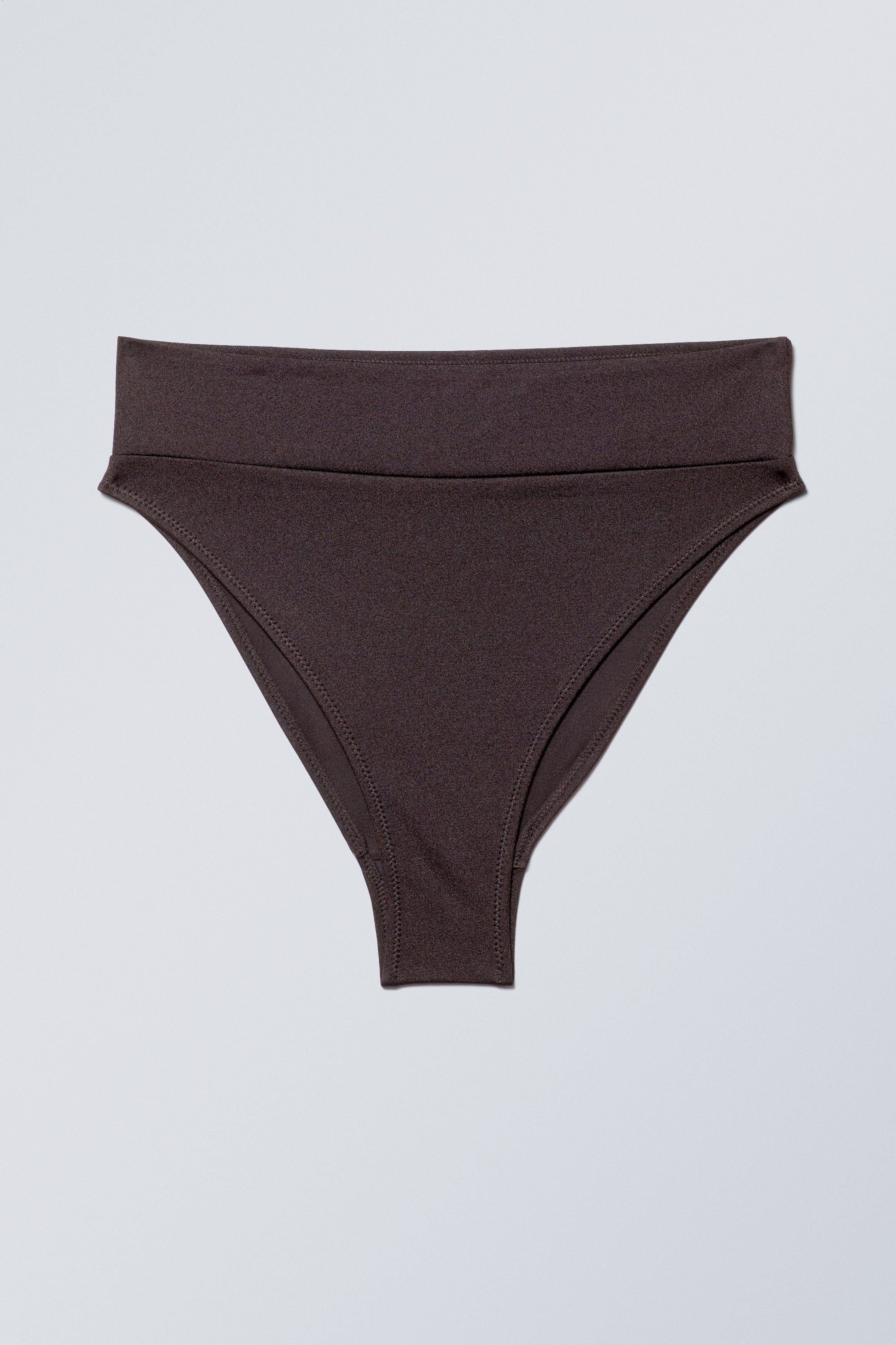 View larger image: Heat High Waist Bikini Bottoms - Dark Brown - Ladies | H&M GB 1
