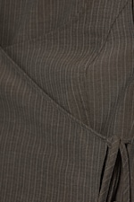 Taupe foncé - Haut à bretelle portefeuille asymétrique - 5