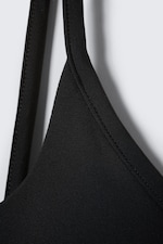 Black - Square-Neck Swimsuit - 4