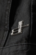 Svart coating - CM x LB Issue unisex denimjakke med svart belegg - 16
