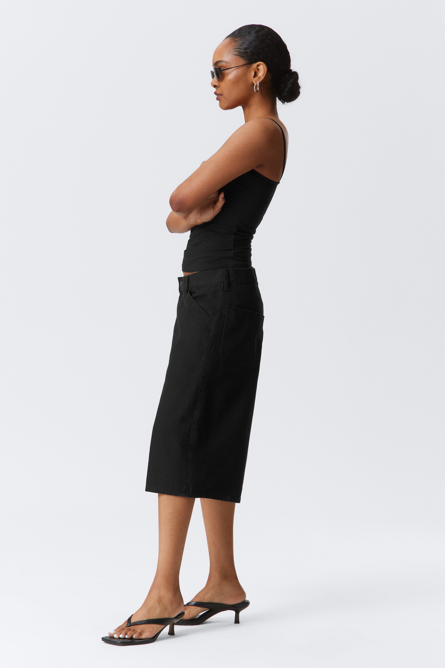 Astro Loose Baggy Linen-Blend Shorts - Black/Ecru - 10