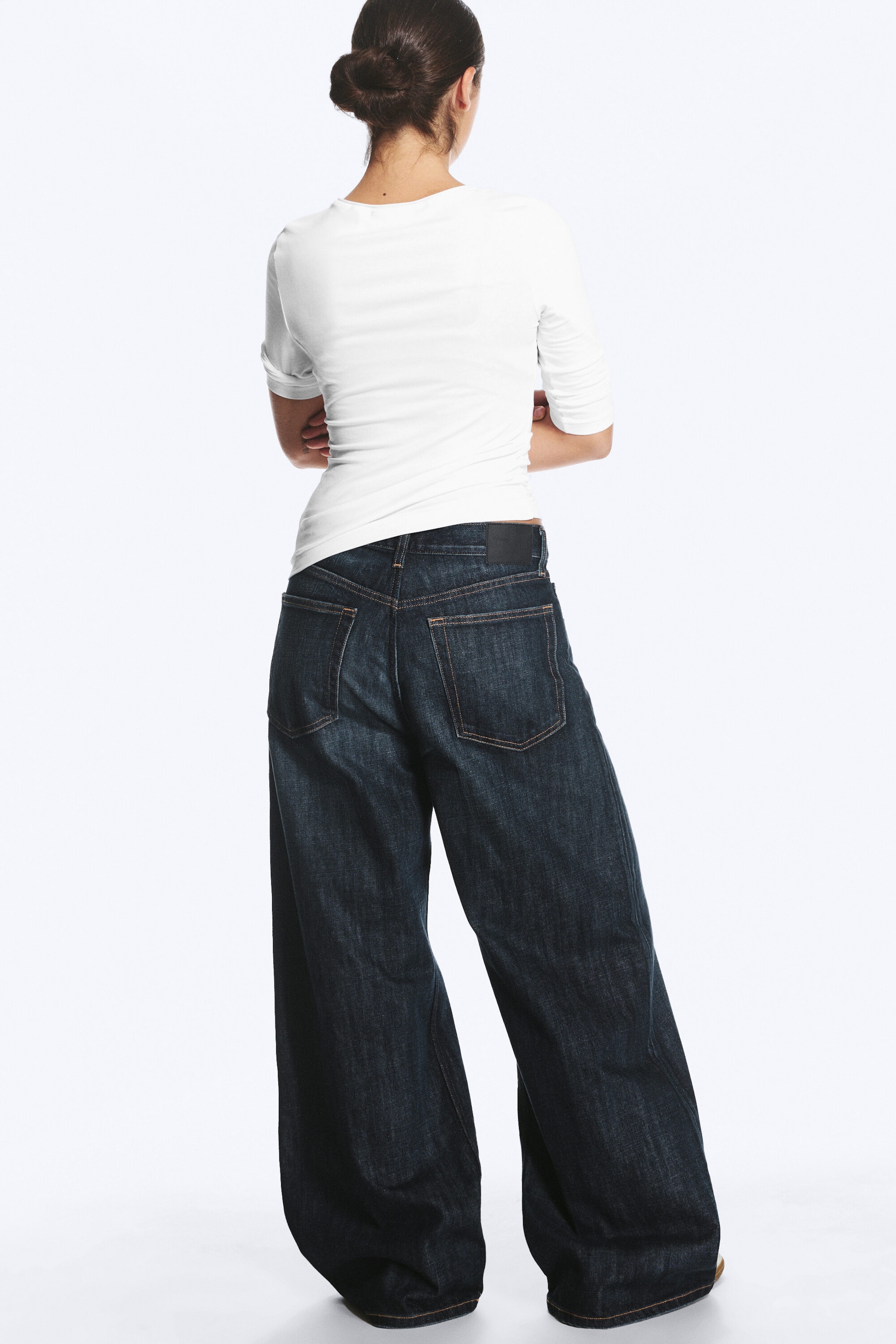 Deep Ocean Blue - Dunkelblau - Solar Regular Waist Loose Wide Unisex Jeans - 6