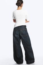 Deep Ocean Blue - Dunkelblau - Solar Regular Waist Loose Wide Unisex Jeans - 6