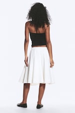Dusty White - Cotton Circle Skirt - 3