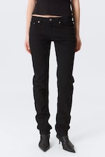 Black Rinse - Black - Neptune Low Rise Slim Straight Leg Jeans - 1