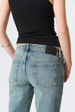 Perseus Blue - Medium Blue - Tension Mid Rise Slim Bootcut Leg Jeans - 1