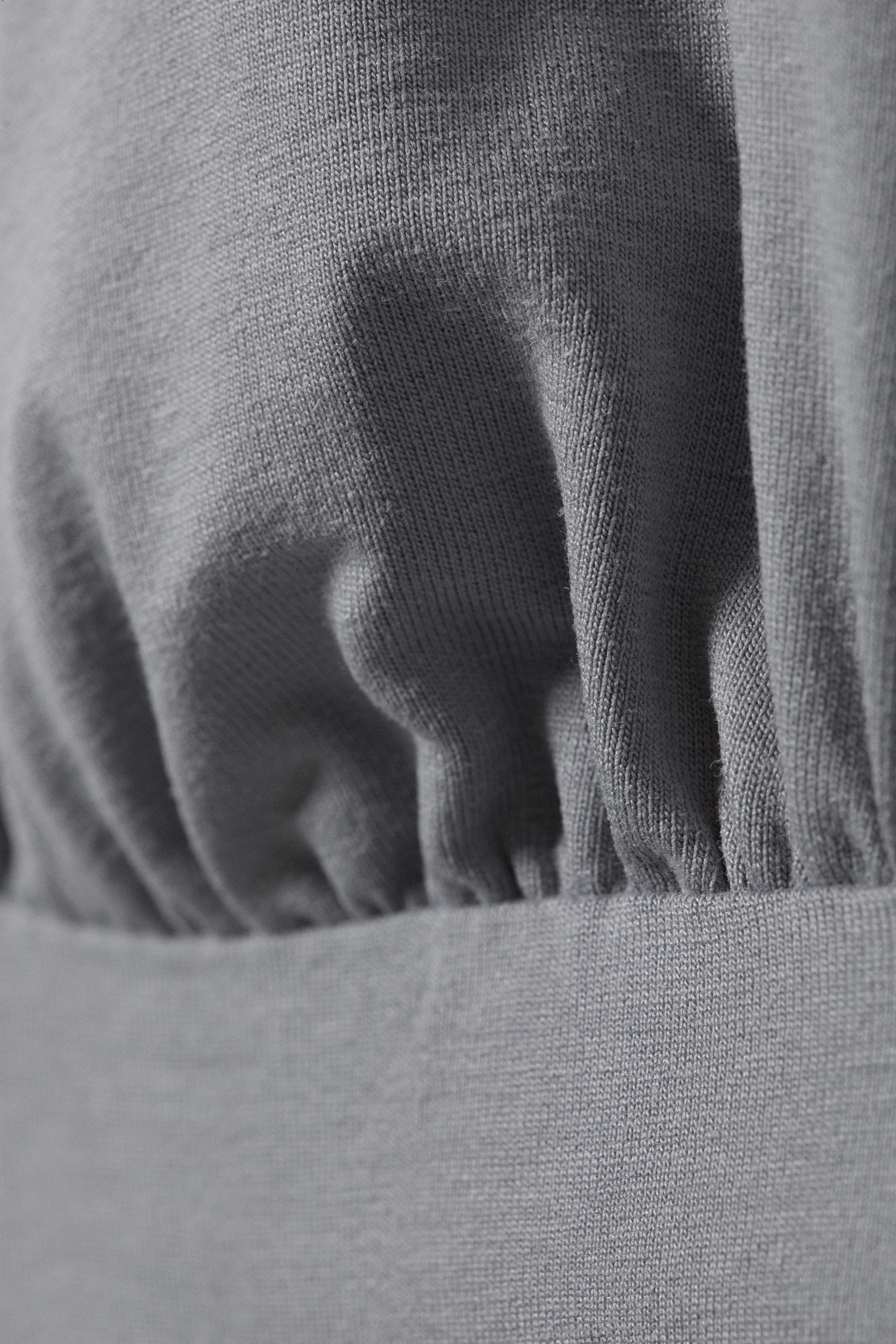 Dusty Grey - Deep Halterneck Top - 2