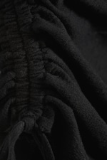 Black - Ruched Short-Sleeved Top - 5